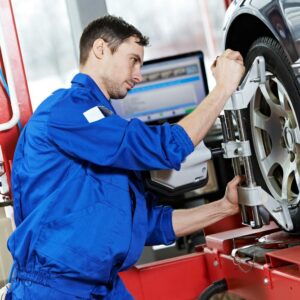 Automobile care through coupons for wheel alignment by Firestone