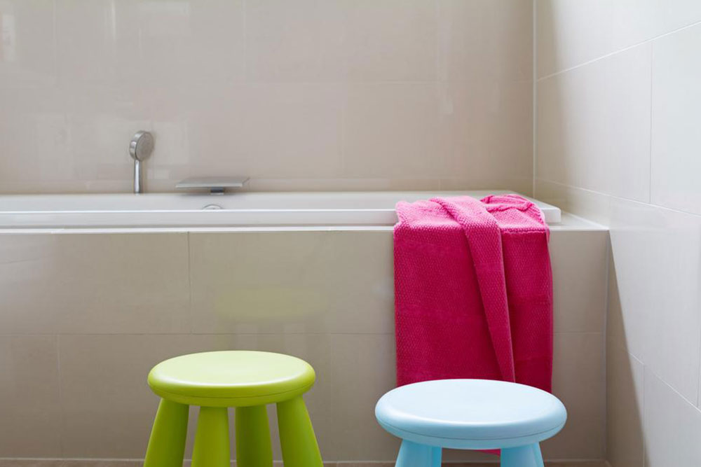 How to use colors in children&#8217;s bathroom